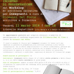 L’istinto di narrare - Workshop di scrittura narrativa per insegnanti