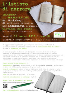 L’istinto di narrare - Workshop di scrittura narrativa per insegnanti